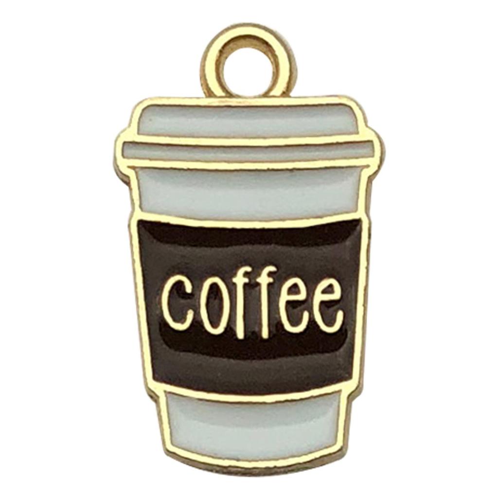 Retro Zawieszki Kawa, Czajnik i Kot - DIY Breloki, Kolczyki, Naszyjniki Akcesoria do Biżuterii (20 mieszanych elementów ze stopu)