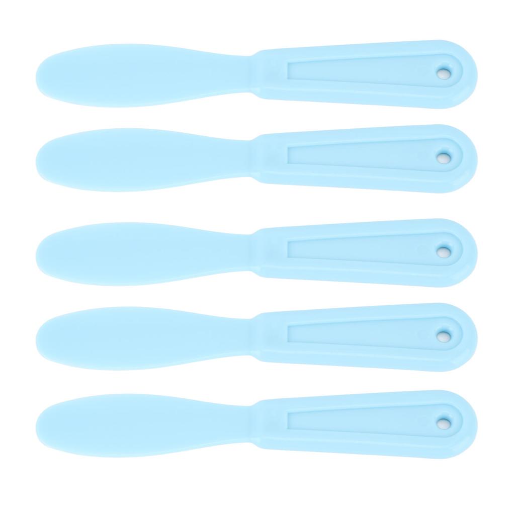 5pcs Dental Plastic Plaster Spatulas Mixing Knife for Alginate Impression Plaster Materials Light