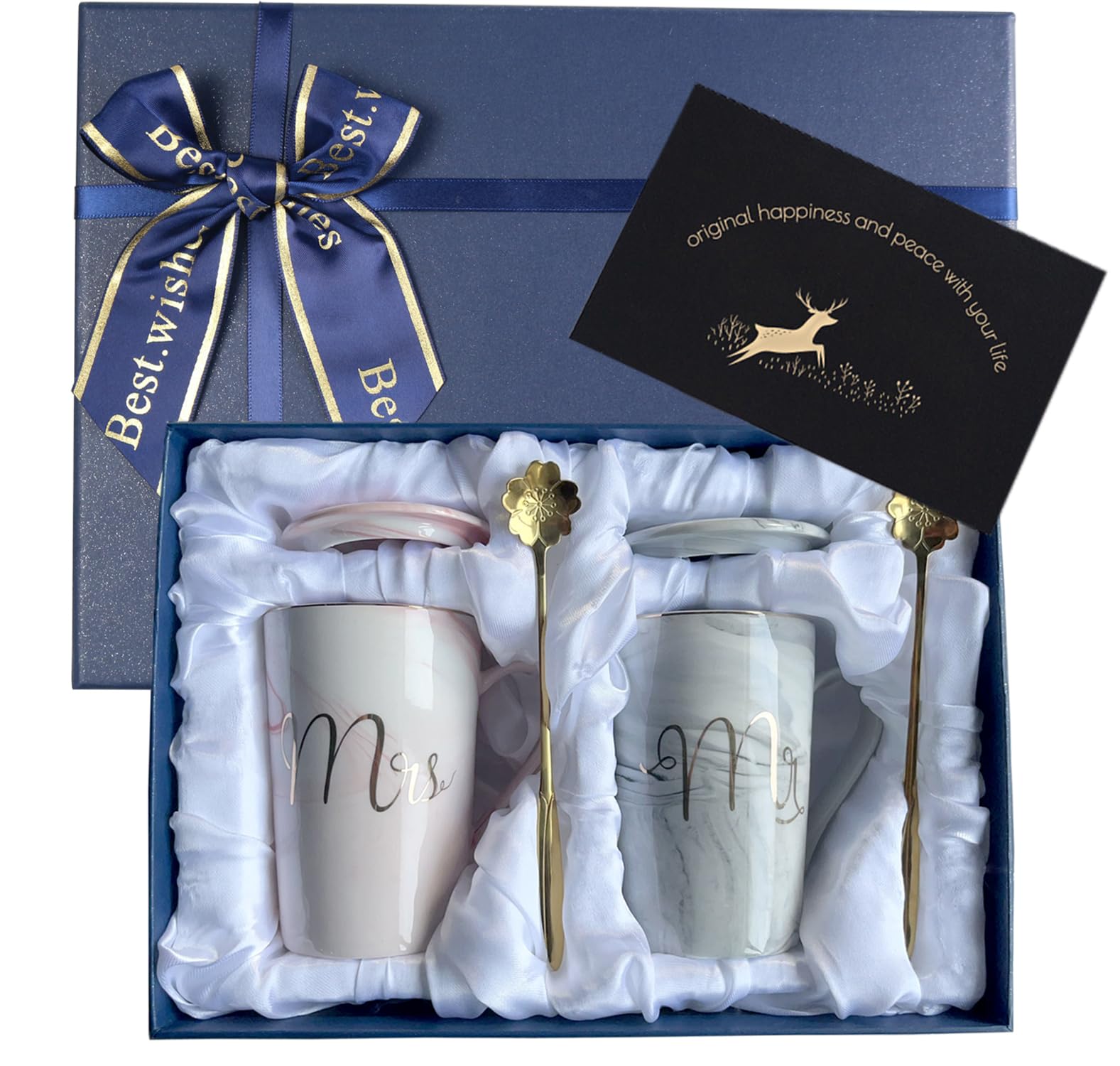 

ZATAO Мраморный Эспрессо Подарок Идеально для и Популярный подарок для этой стильной и милой пары чашек станет замечательным подарком для Чашки, Керамика, 450 мл,