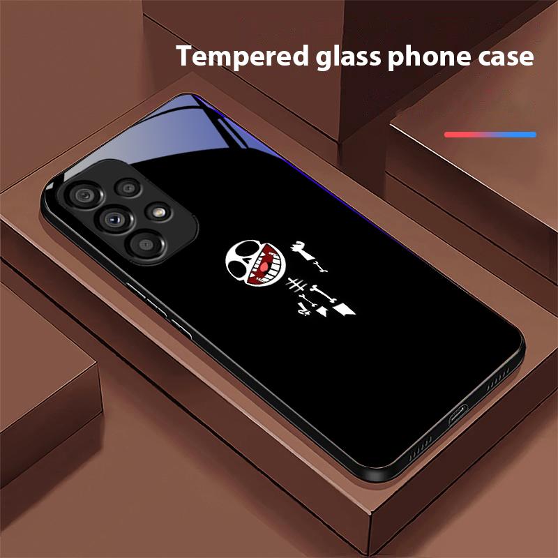 Dancing Skeleton For Samsung Galaxy S10 S20 Plus S21 FE S22 S23 S24 FE S25 Ultra Black Tempered Glass Phone Case Hard Shell