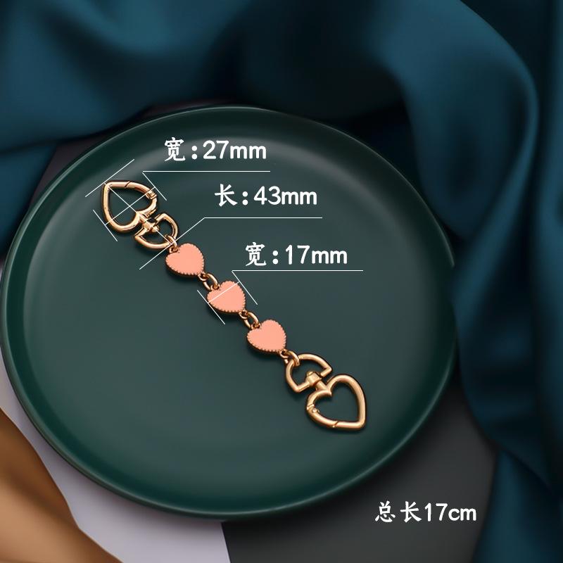 Bag Extension Chain Pearl Metal Accessories Love Buckle With One Shoulder Mahjong Armpit China-Chic Style