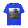 Humor Cat High Quality Print Shortsleeved Tshirts Unisexs Cozy Pop Oversized Tshirts Summer Casual Y2K Tops Hot Sale Streetwear
