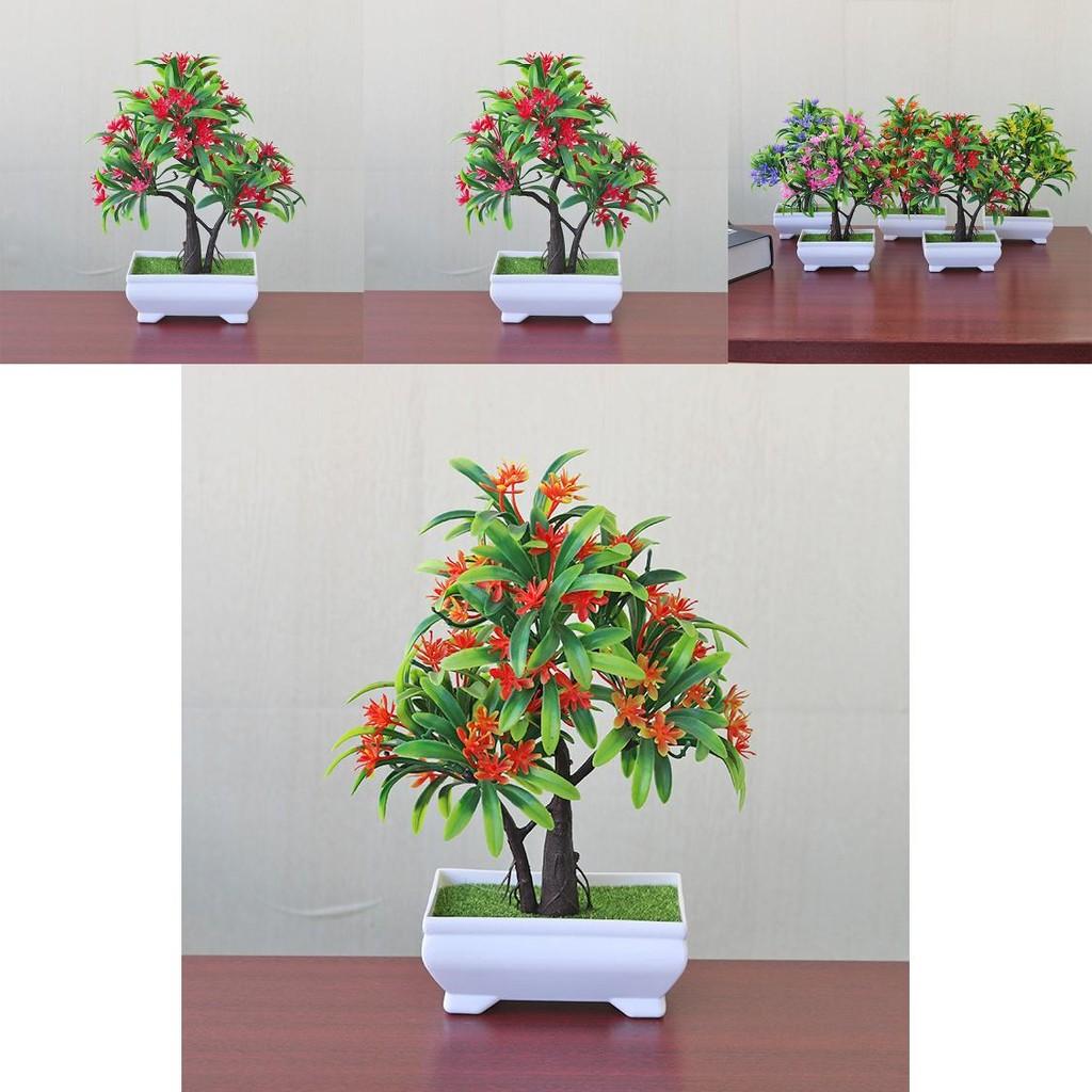 Artificial Flower Plant With Plastic Material For Home Decor And Desk Office Display