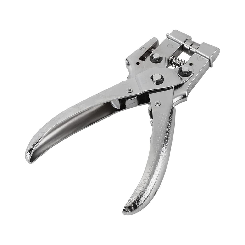 Eyelet Setting Tool for Belt Holes with Punch Pliers and 100 Pcs Hollow Grommets