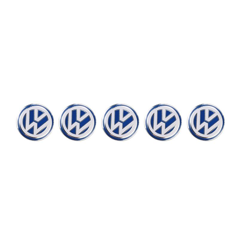 

2026 Hot For Volkswagen VW 5/10Pcs 14mm Car Emblem Remote Key Stickers Badge For VW Polo Golf 5 7 Passat Tiguan Arteon Jetta Bee