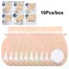 10 Pcs Comfortable Ostomy Supplies Colostomy Bags Two Piece Drainable Pouches With Hoop And Look Ileostomy Stoma Care Supplies