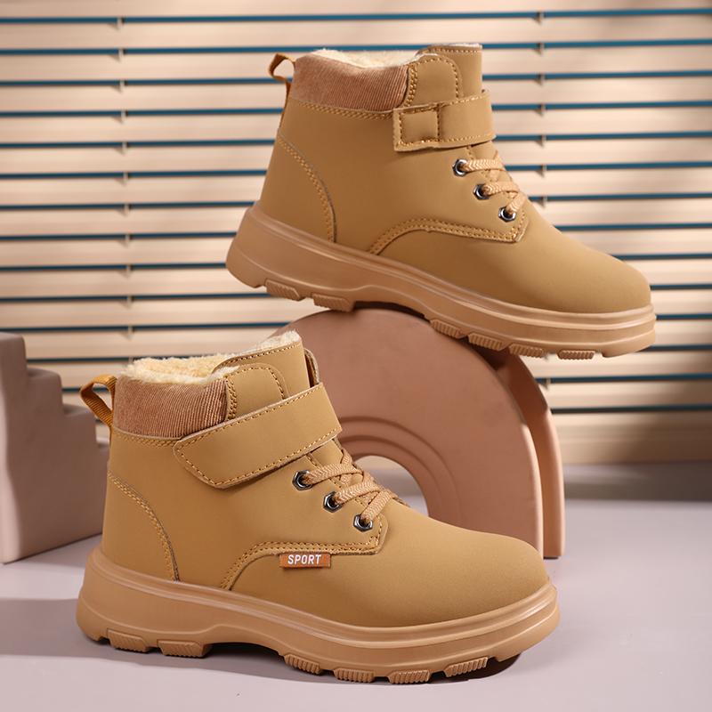 Kid's Winter Boots  Plus Velvet Plus Cotton Snow Boots Outdoor High Warm Girls Winter Boots  Kids Winter Boots