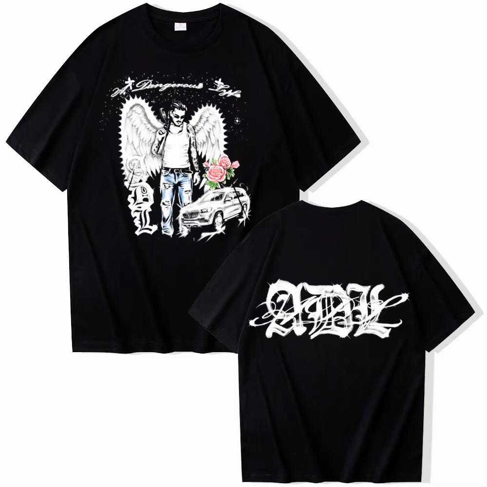 Rapper Yeat ADL Album Logo Grafik Baumwollshirt 2026 Sommer Neu Hip Hop Y2k Stil Mode Unisex und Damen T-Shirt Fan Geschenk