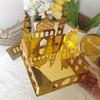 Eid Festival Themed Acrylic Candy Holder Biscuit Cookie Display Box for Home Gatherings Office Desktop Decorations