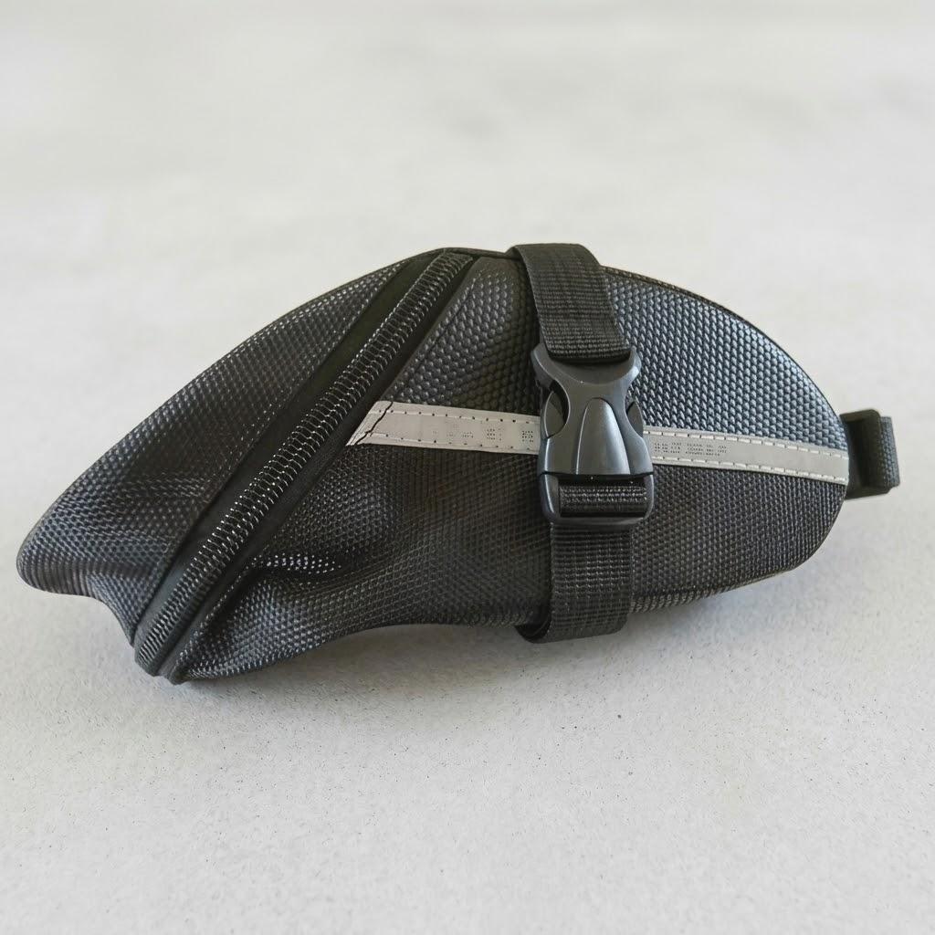 Waterproof Reflective Large Capacity MTB Bicycle Seatpost Bag Shockproof Cycling Storage Bag чёрный