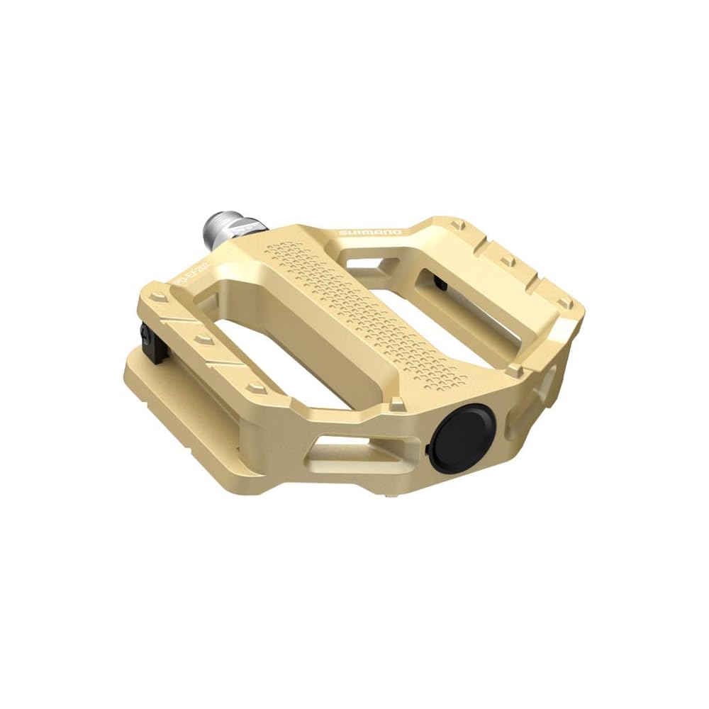 Shimano Flat Pedal Gold EPDEF202K Lightweight Durable Bicycle Accessory