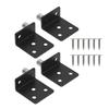 Pack of 4 Stainless Steel Rotating Corner Brackets for Furniture and Construction With High Corrosion Resistance