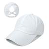 Summer Solid Color Baseball Cap Women's Athleisure Cross Ponytail Hat Mesh Quick-drying Cap Visor Hat