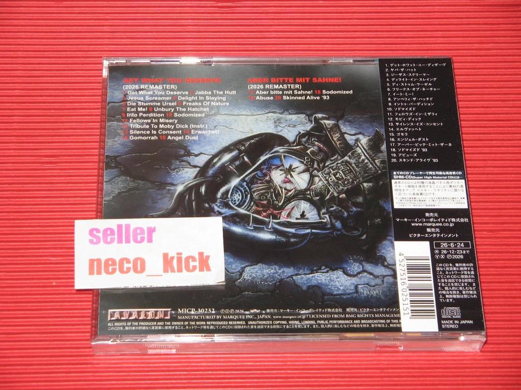 SODOM Get What You Deserve JAPAN SHM CD 4527516025151