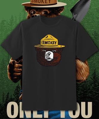 Smokey The Bear Shirt - Adult And Youth Sizes Up To 6Xl Fast Ship!!