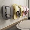 Wand-Slipper-Regal aus Kohlenstoffstahl Perforationsfrei montierter Schuhaufbewahrungshaken Badezimmerzubehör Slipper-Abtropfgestell Türhaken