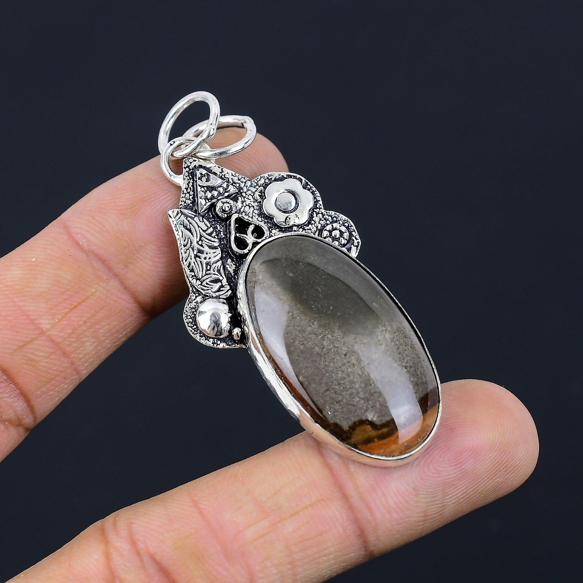 

Friendship Day Deal Sterling Silver Polychrome Jasper Stone Mother New Pendant