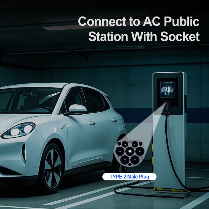 16/32A 3.6/7.2/11/22KW Type 2 EV Charger Plug Adaptor IEC 62169 Male/Female For Charging Station And Eletric Vehicle Connector