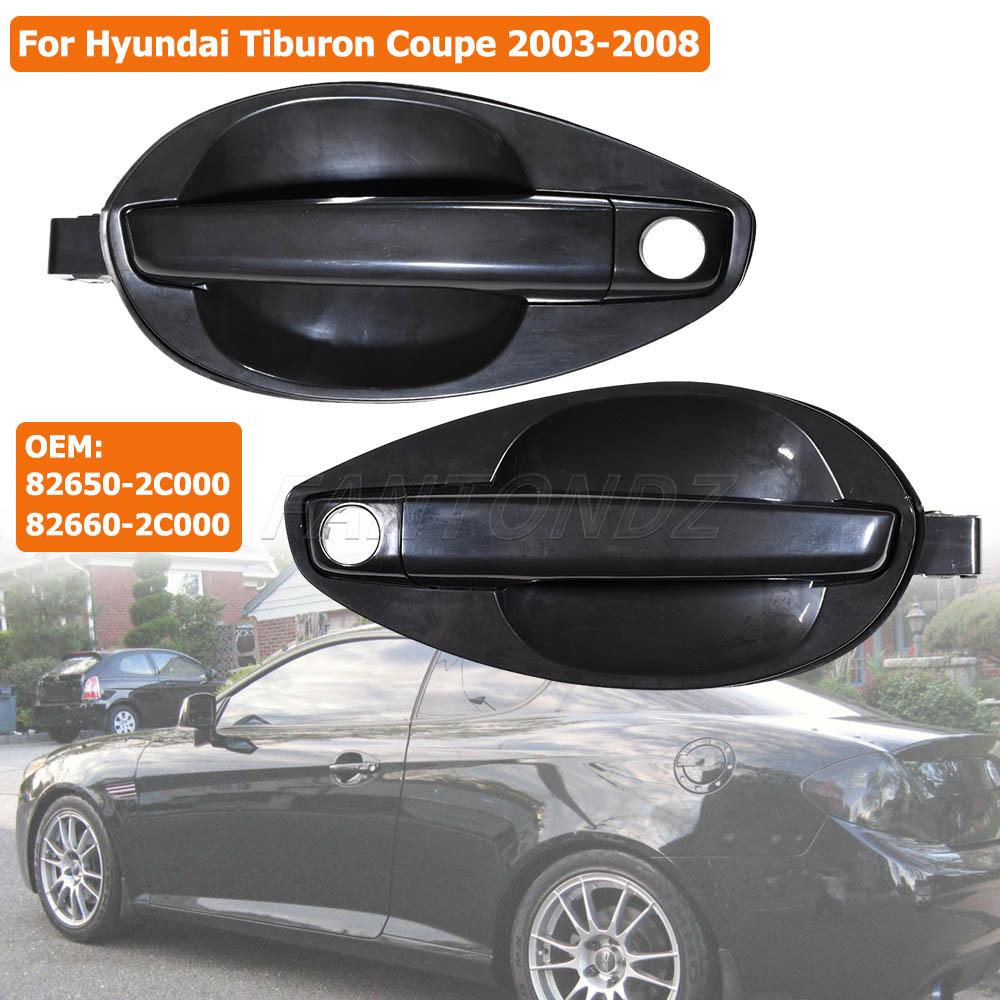 Para Hyundai Tiburon Coupe 2.0L 2.7L 2003 2004 2005 2006 2007 2008 Manija Exterior de Puerta Pestillo Izquierda Derecha 82650-2C000 82660-2C000