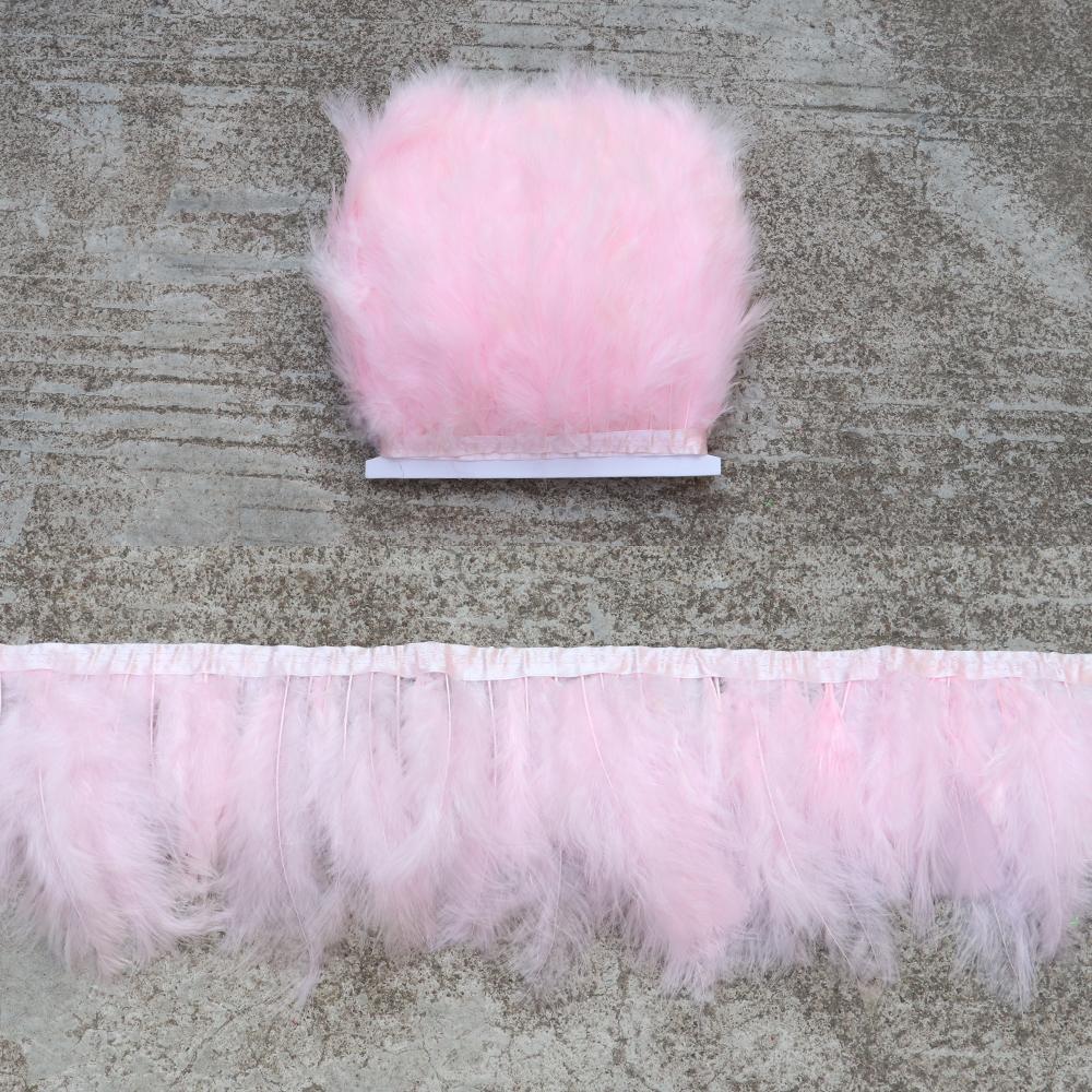 Feather1 Meter soft Marabou Feathers Trim fringe 10-15cm Turkey feather Ribbon for Crafts Clothing Wedding Decoration Sewing Plumes