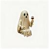 Halloween Wine Bottle Holder Sculpture - Elegant Resin Decoration for Party