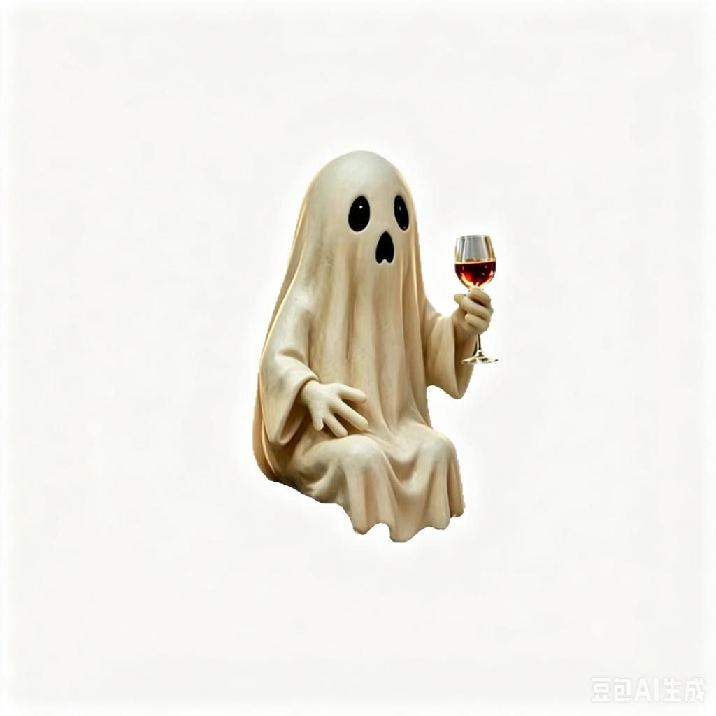Halloween Wine Bottle Holder Sculpture - Elegant Resin Decoration for Party