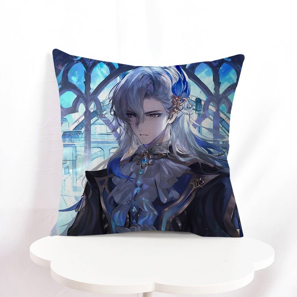 N-Neuvillette Pillow Covers Cartoon Sofa Decorative Home Double-sided Printing Short Plush Cute Cushion Cover