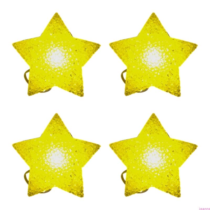 Pack Of 4 Handheld Star Lights For Dance Performances Stage Property Party Decorations Bright LED Glowing Effect