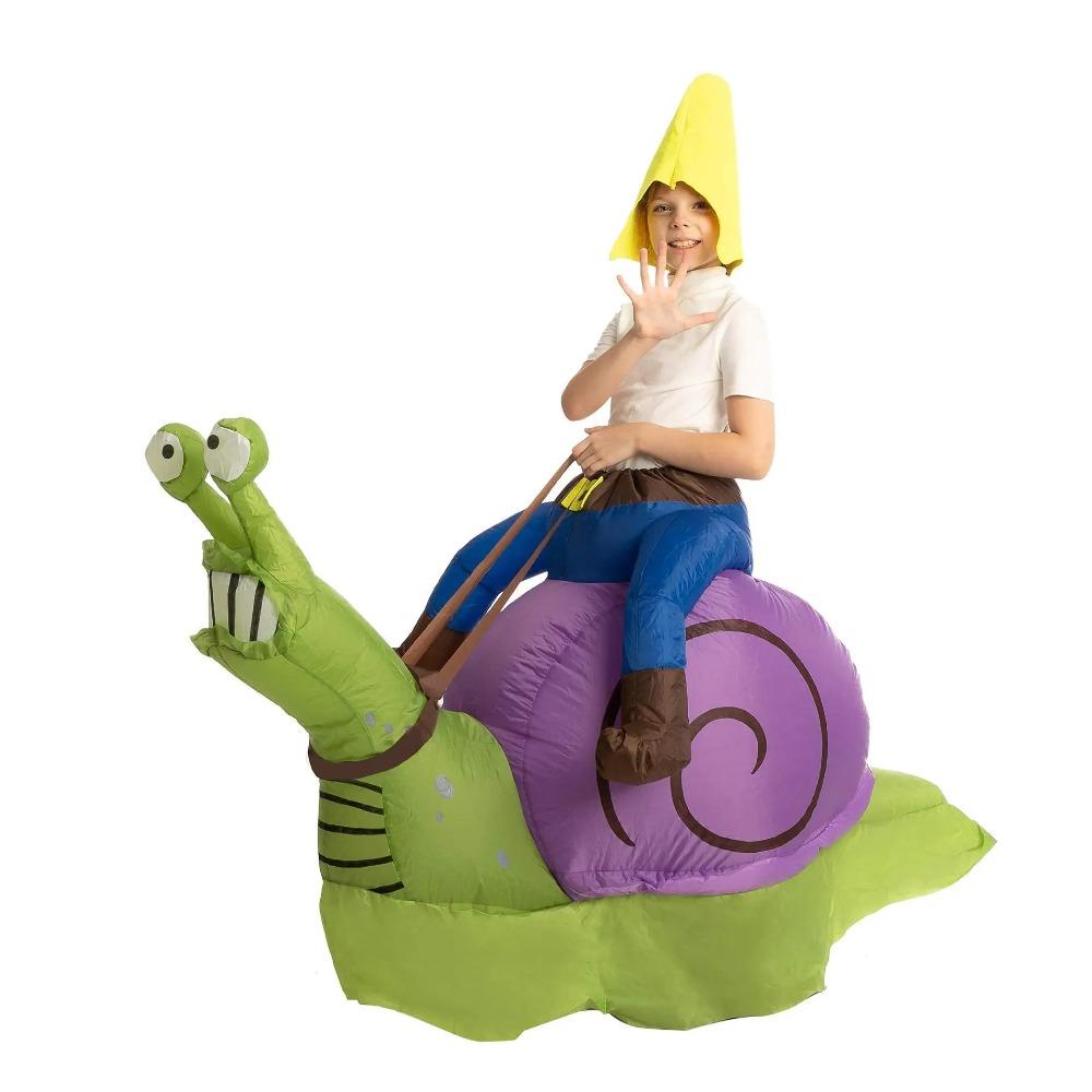 Inflatable Snail Costume Adult Blow Up Animals Cosplay Suit Halloween Costume