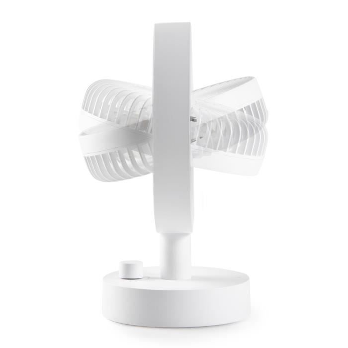 Ventilateur de table - DOMO - Li-ion batt. 5V - Rechargeable USB - Diamètre 15 cm - 10 vitesses
