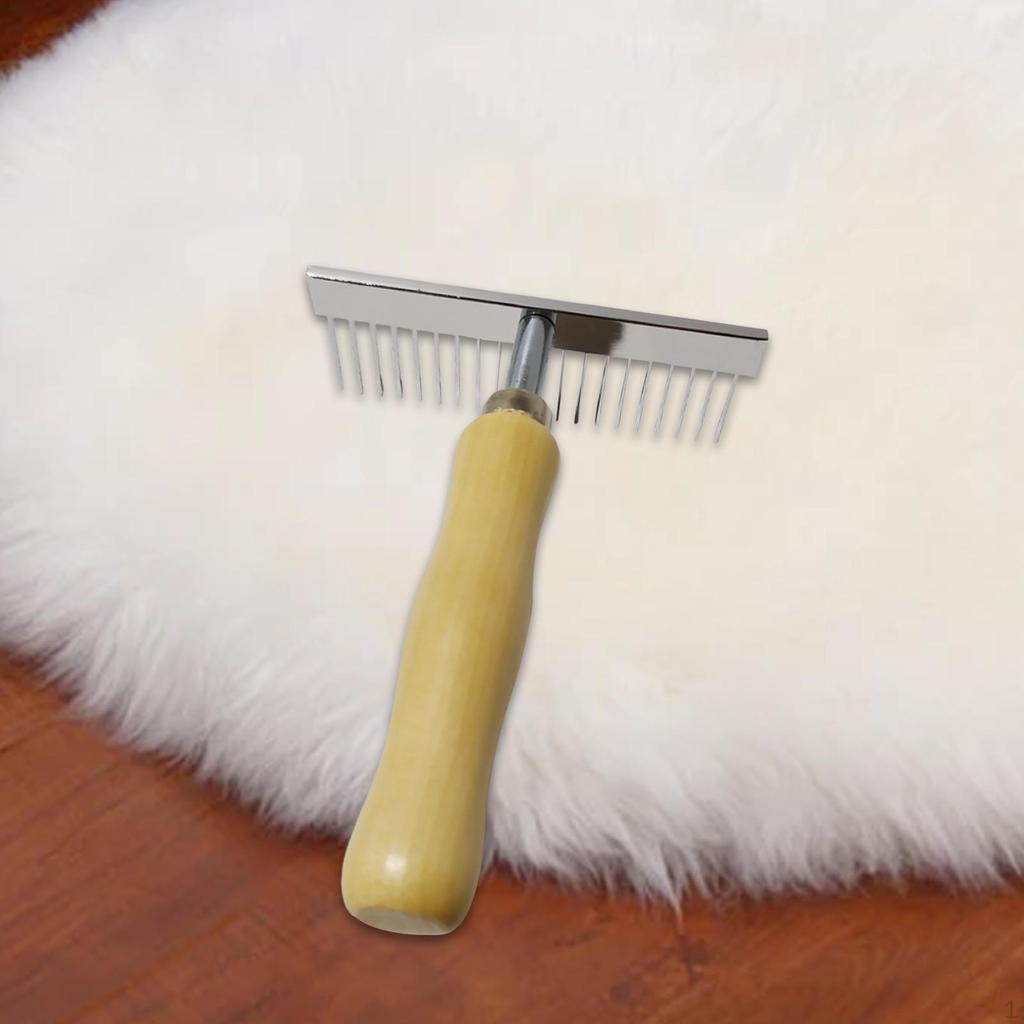 Carpet Restoration Rake Rug Pet Hair Remover Portable Multipurpose Comb Dog Detangler for