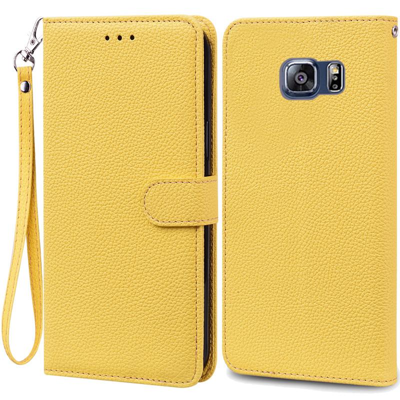 S6 Edge Case For Samsung Galaxy S6 Edge Case G925 Leather Flip Wallet Case For Samsung S6 S 6 edge Case G920 Wallet Cover Fundas