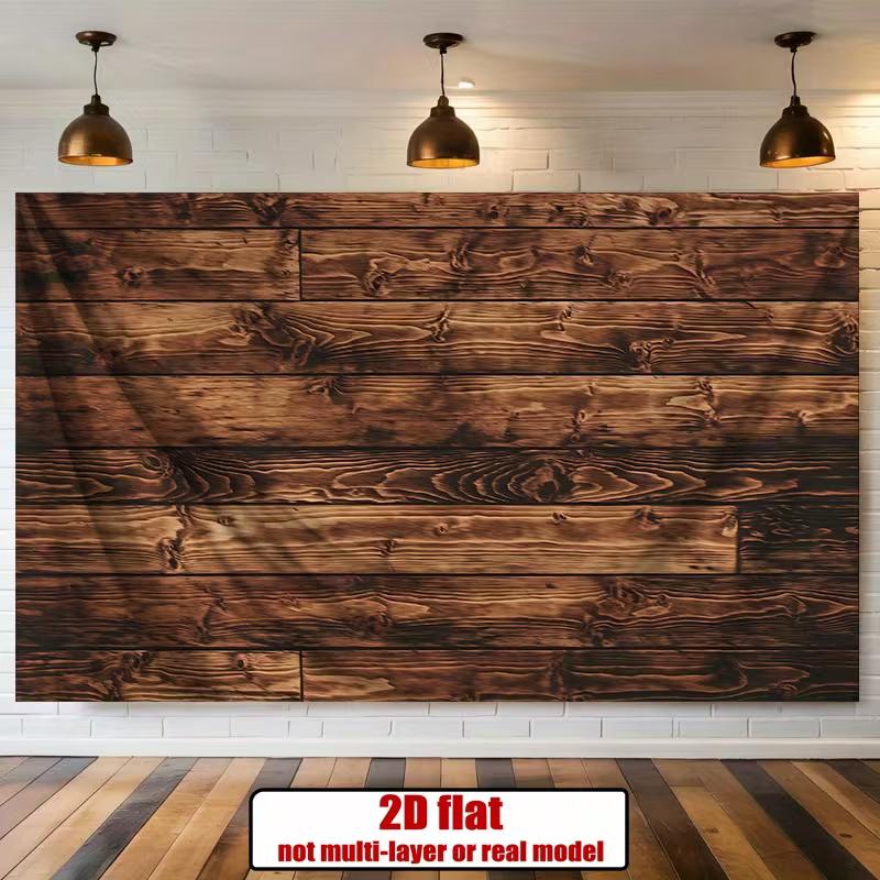 2D Vintage Holzplanken Fotografie Hintergrund