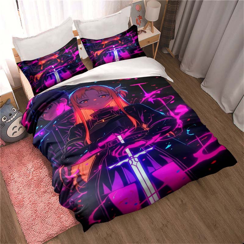 The new "Sword Art Online" themed soft and comfortable duvet and pillowcase set is a children's bedding gift set available