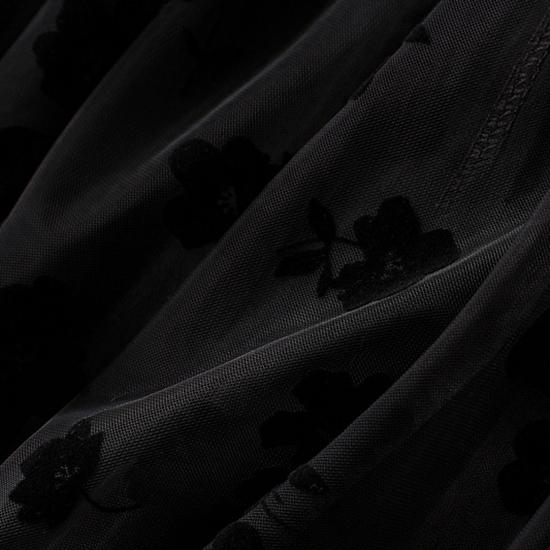 Flokowanie siateczkowa półspódniczka damska letnia średniej długości wąska drapowana spódnica z przędzy Super wróżka plisowana spódnica moda odzież damska