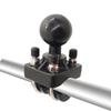 Double U-Bolt Motorcycle Bike Handlebar Rail Mount Base with 1.5 Inch Ball for Gopro Camera for Garmin for
