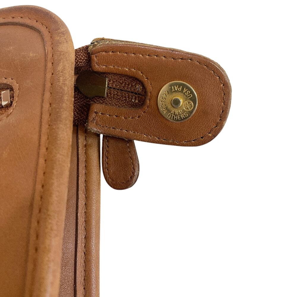 COACH 9833 Pouch business bag leather Clutch bag Brown leather Used