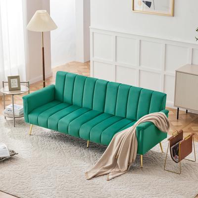 Canapé-lit 2 places pliable, surface de couchage 220×104 cm, salon/chambre à coucher/chambre d'amis