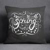 Cool black style black background printed pattern cushion cover for home bedroom living room sofa decorative pillowcase