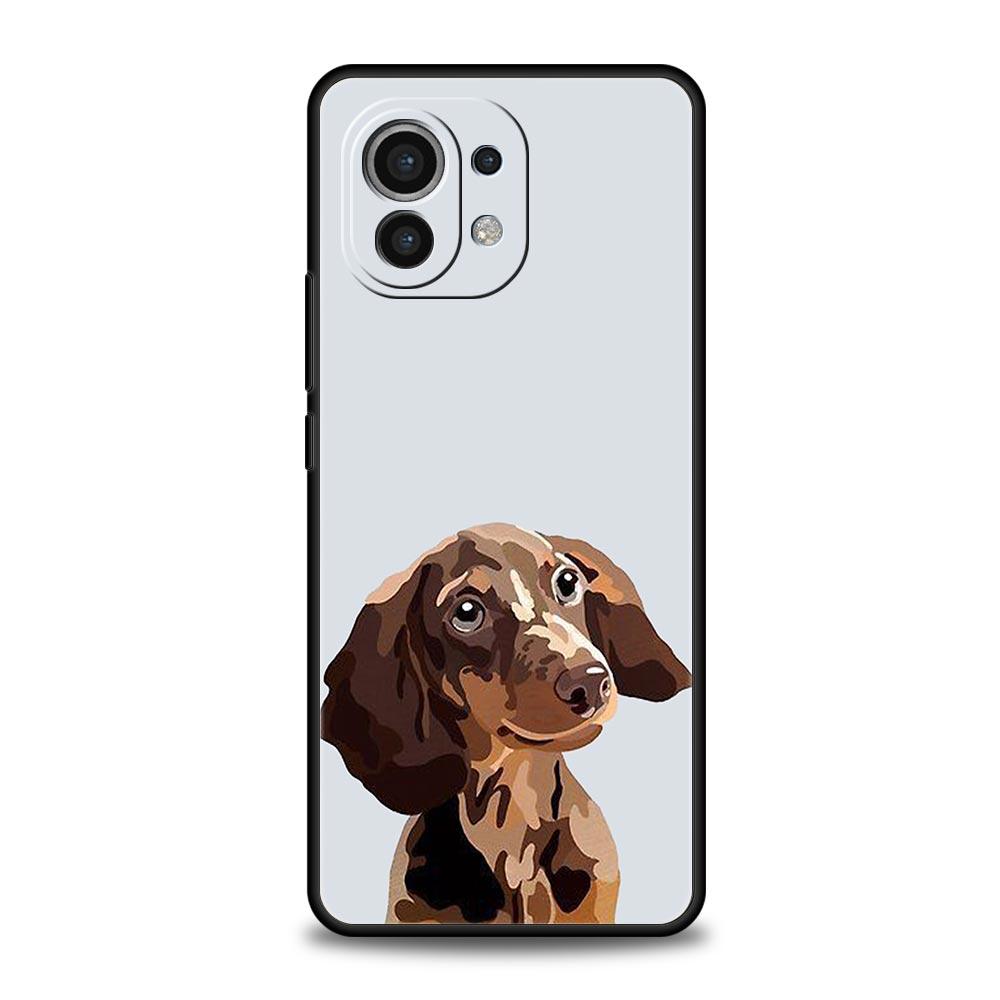 Dachshund Sausage Dog Phone Case For Xiaomi Mi 15 14 Pro 13 12 11 Lite 10T 11T 12T 13T 14T Poco X6 X5 X4 X3 NFC F3 F4 GT Cover
