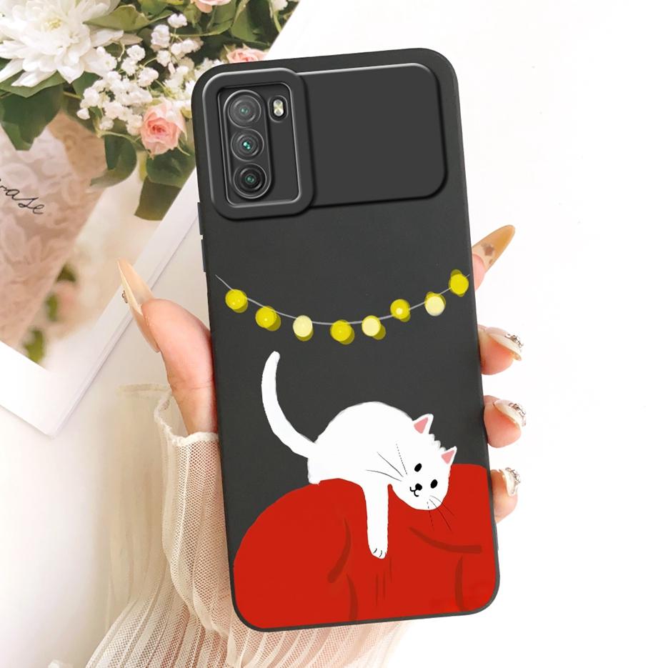 For Xiaomi Poco M3 Case PocoM3 Pro 4G Cute Fashion Cartoon Cover Soft TPU Matte Phone Case For Xiaomi Poco M3 Pro 5G Fundas Bags