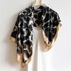 2025 90*90cm Printed Square Scarf Thin Breathable Sunscreen Shawl Casual Outdoor Windproof Head Wrap for Women Ribbon Headband
