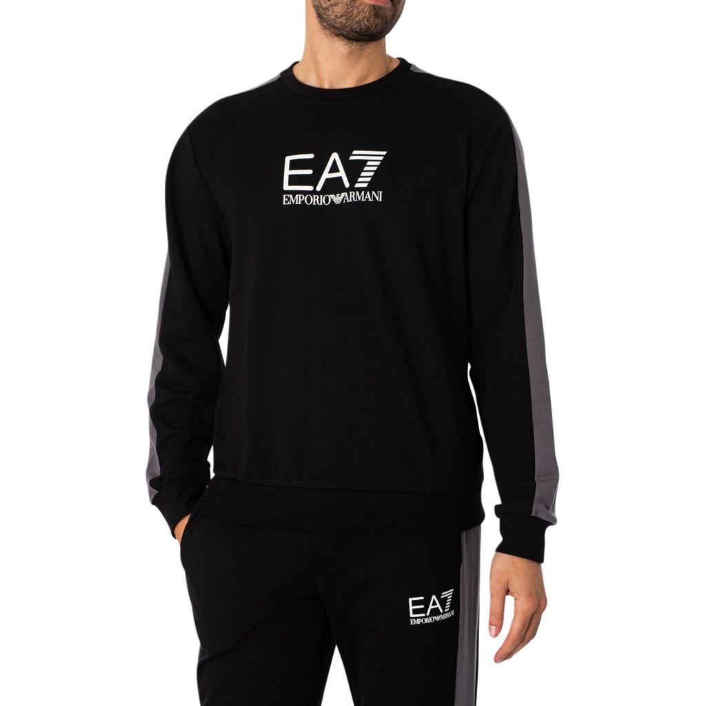 Emporio Armani EA7 Letter Logo Pattern Casual Sports Suit Men Suit Black 3DPV09-PJLIZ-1200