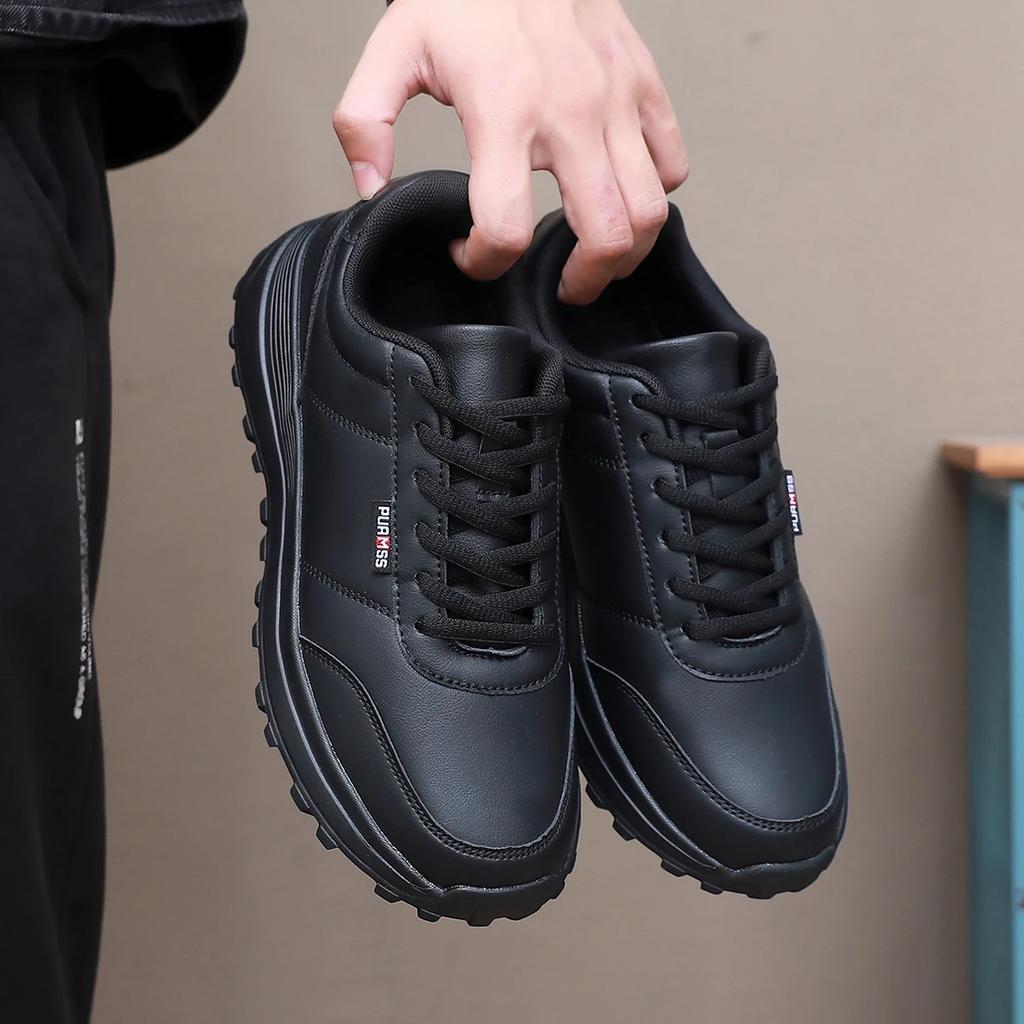 Men Shoes Soft Moccasin Shoes Comfortable Casual Shoes for Men Solid Black White Walking Men Sneakers Footwear Plus Size 39-46