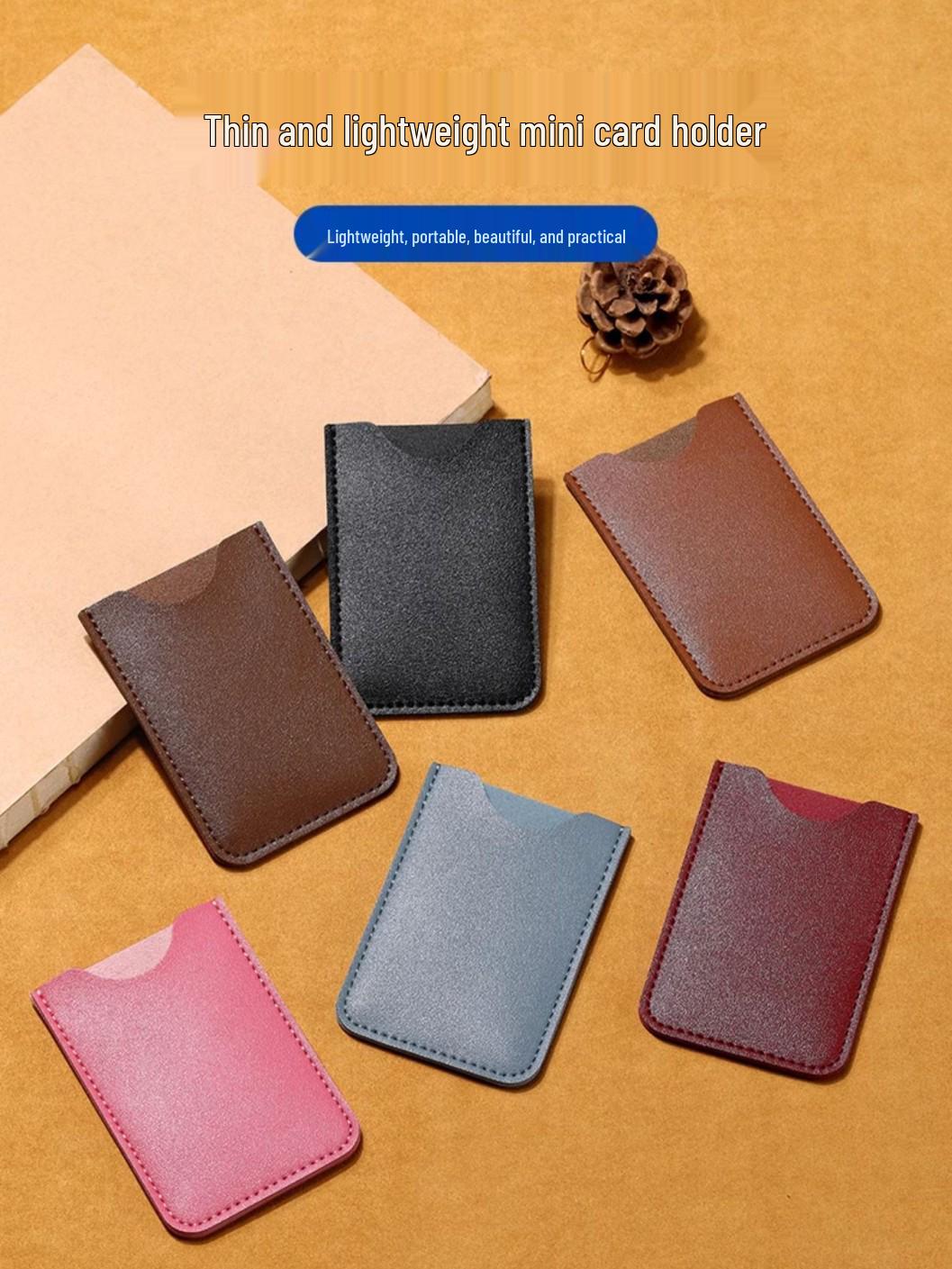 

Держатель для бейджа сотрудника из искусственной кожи со шнурком - Кожаный держатель для карт темно-коричневого