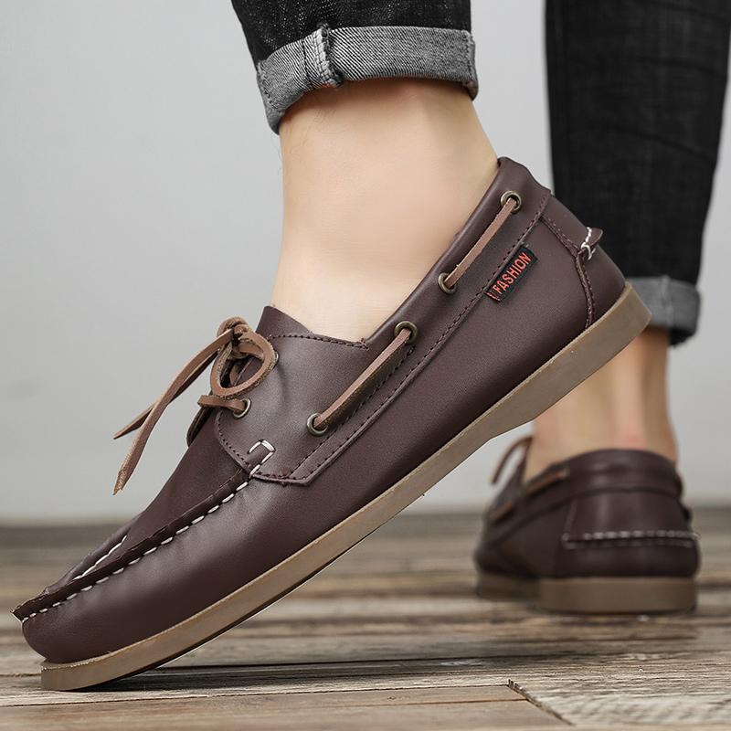 Fashion Men Loafer Shoes High Quality Handmade Wear-Resistant Genuine Leather Casual Shoes Business Luxury Dress Designer Shoes Driving