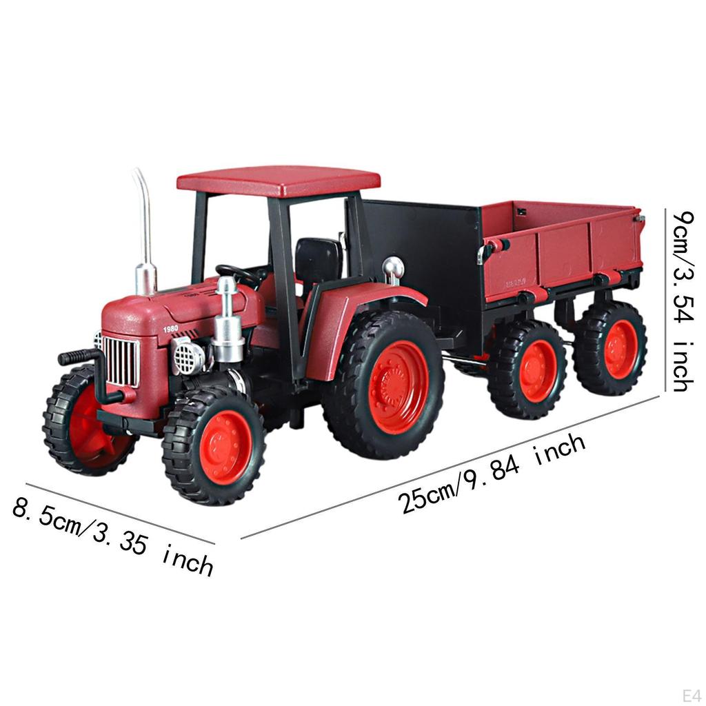 1:24 Scale Tractor Toy Diecast Vehicle Party Favor Educational Tools Farm Simulation