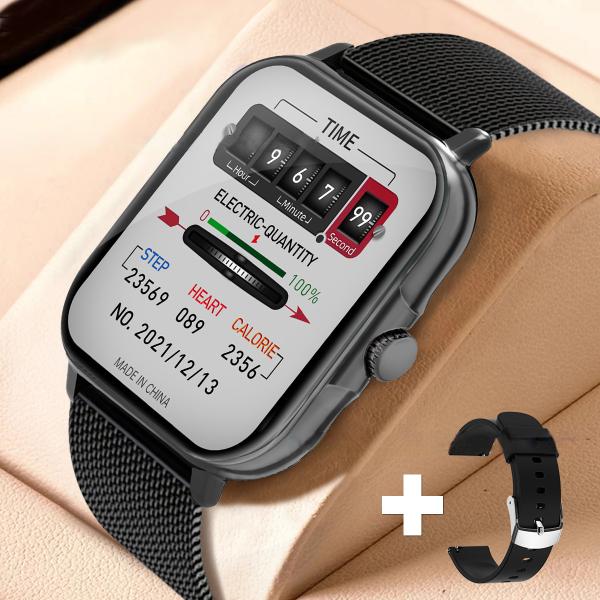 2024 New Smart Watch Men Women Full Touch Body Temperature Heart Rate Monitor Smartwatch Waterproof Smart Wristwatch