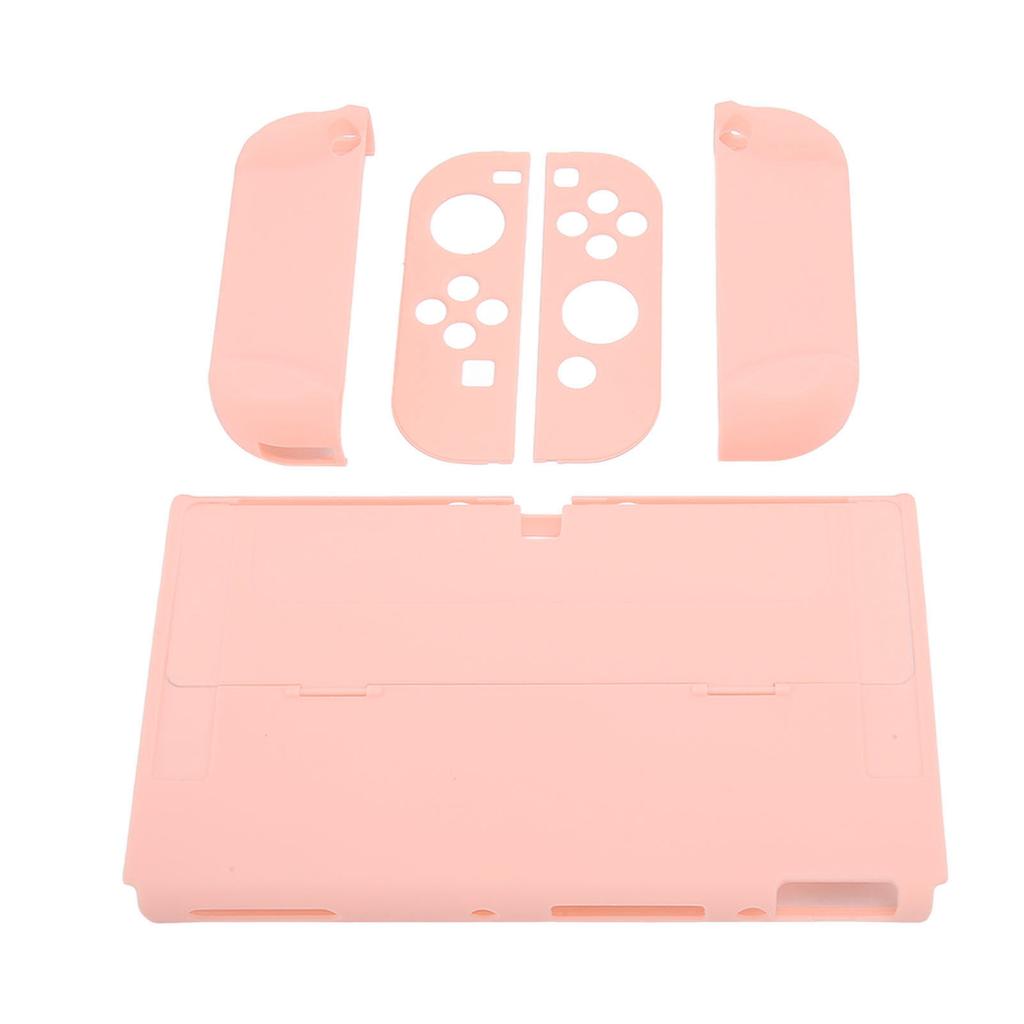 Protective Case for Switch Color Shell Full Protection Ergonomic Hand Grip Game Console Housing Cover Sakura Pink