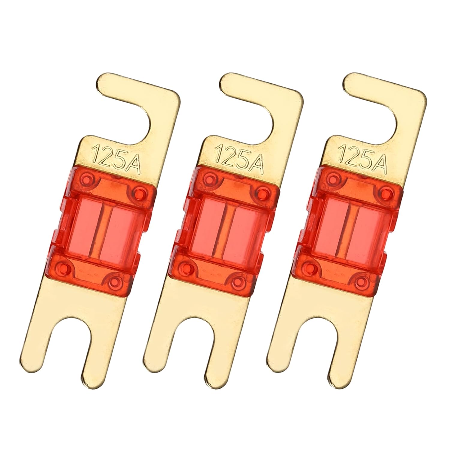 

MECCANIXITY 3pcs 80A 125V Mini ANL Fuse Replacement Electrical Protection Electronics Blade Fuse for Automotive Marine Audio Video System 125A